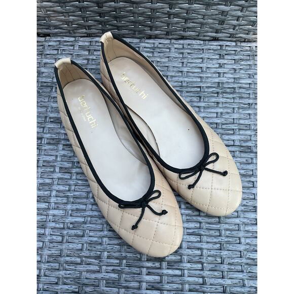 Bertuchi Womens Pink Quilted Round Toe Ballet Flats Size EU 40/US 9.5 - Picture 6 of 6